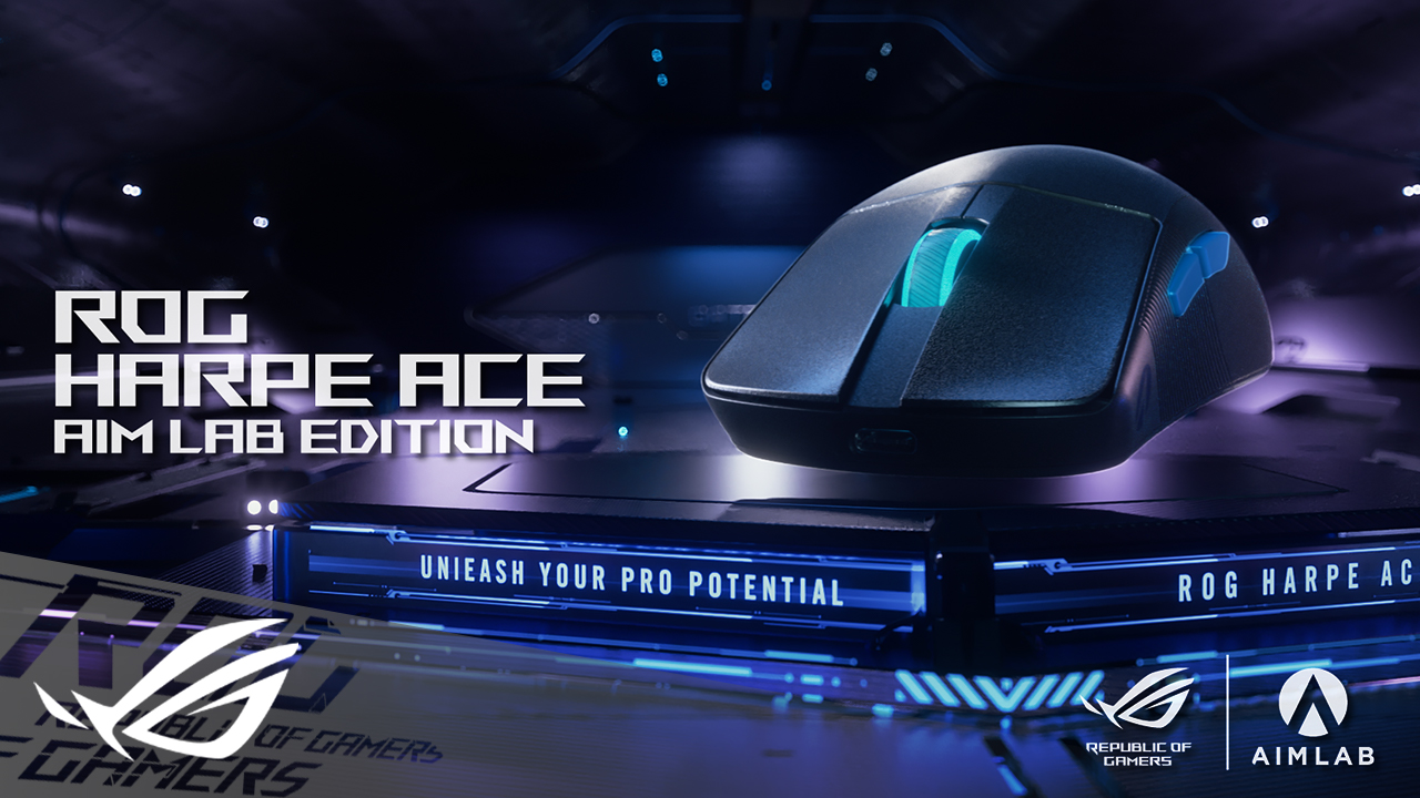 ASUS ROG Harpe Ace Aim Lab Edition Mouse Gaming, Super